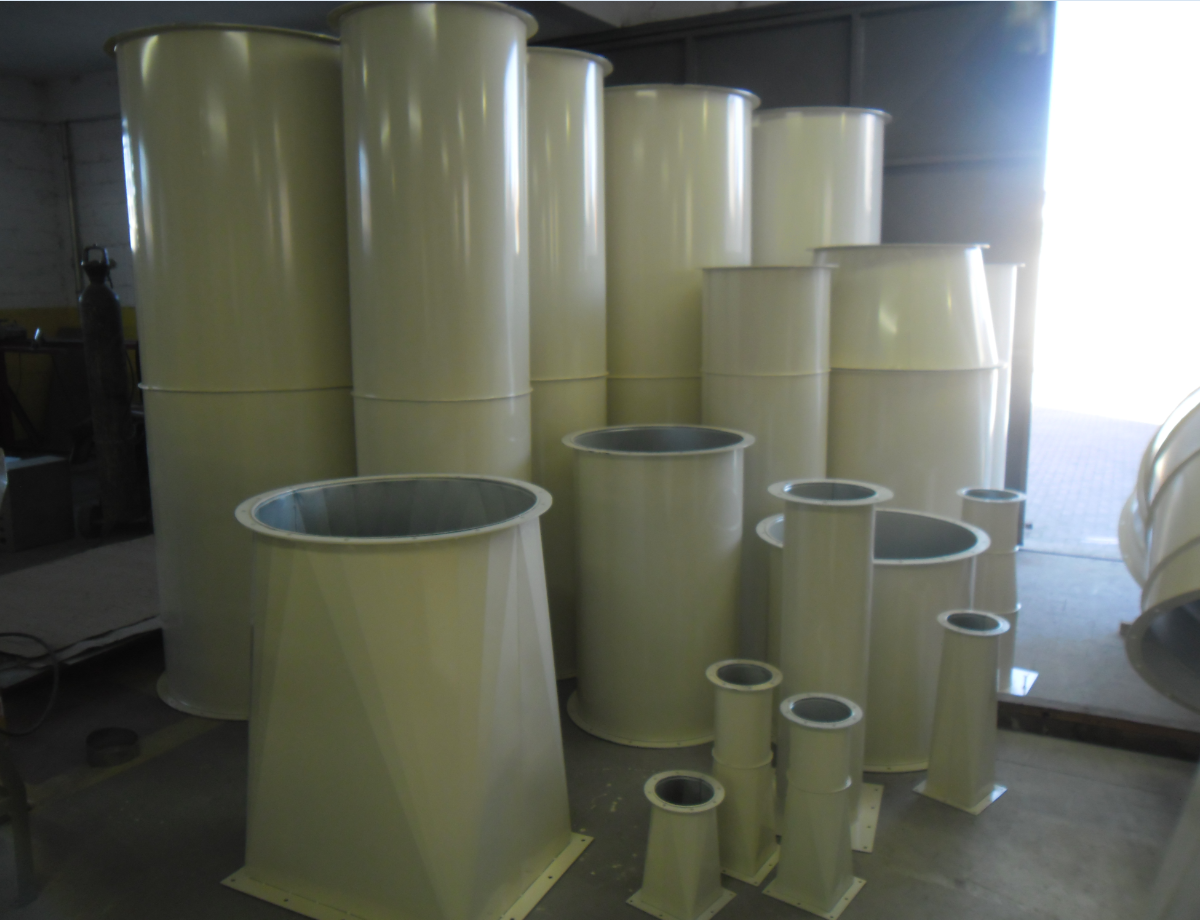Dutos para sistema de exaustão industrial fabricados pela FLW